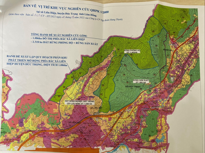 Hưng Thịnh tiếp tục đề xuất t&#224;i trợ quy hoạch khu vực hơn 1.000 ha tại L&#226;m Đồng - Ảnh 1