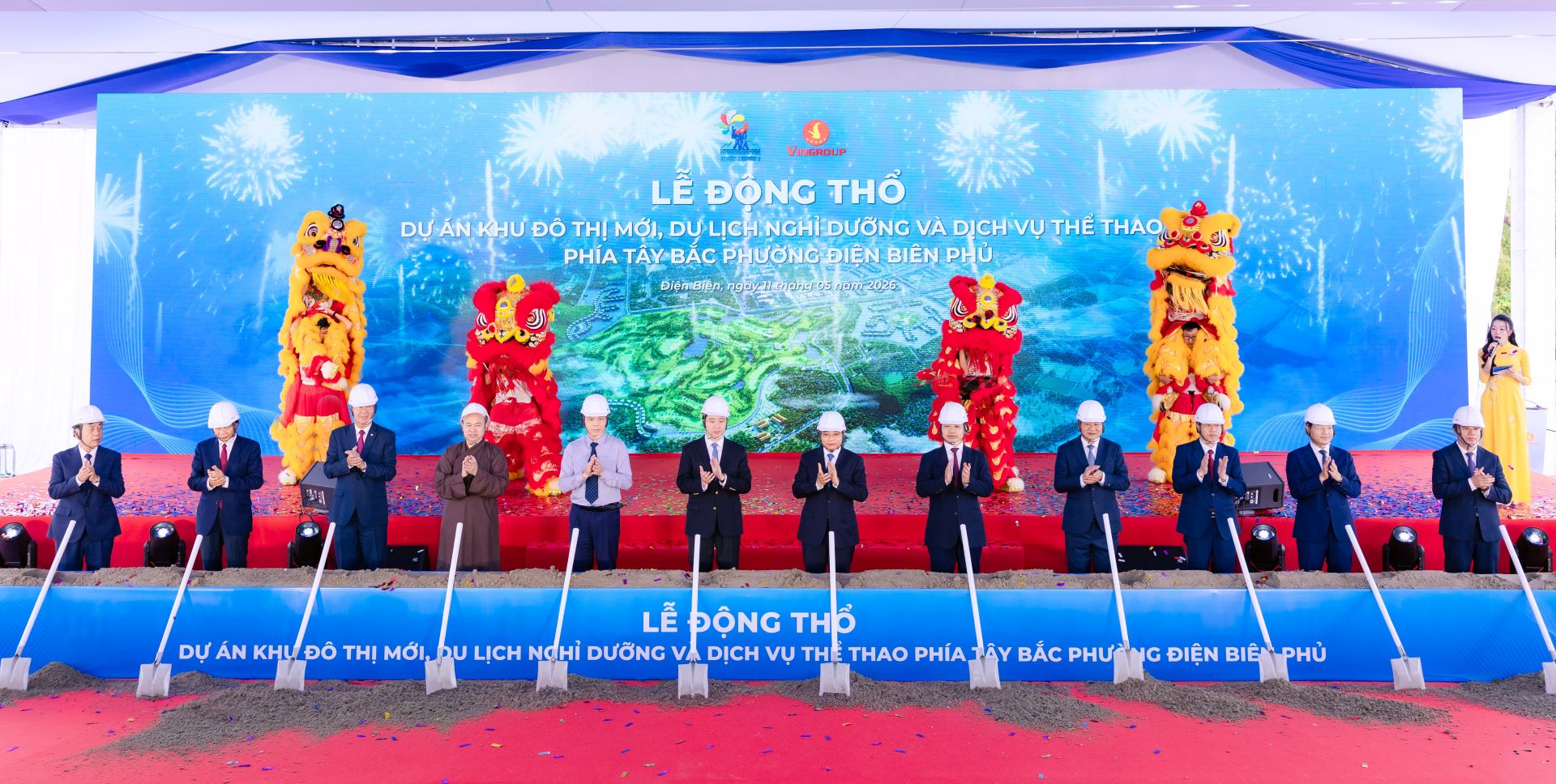 Dự &aacute;n Khu đ&ocirc; thị mới, du lịch nghỉ dưỡng v&agrave; dịch vụ thể thao ph&iacute;a T&acirc;y Bắc phường Điện Bi&ecirc;n Phủ ch&iacute;nh thức động thổ, g&oacute;p phần định h&igrave;nh một cực ph&aacute;t triển đ&ocirc; thị &ndash; du lịch mới cho tỉnh Điện Bi&ecirc;n v&agrave; to&agrave;n khu vực