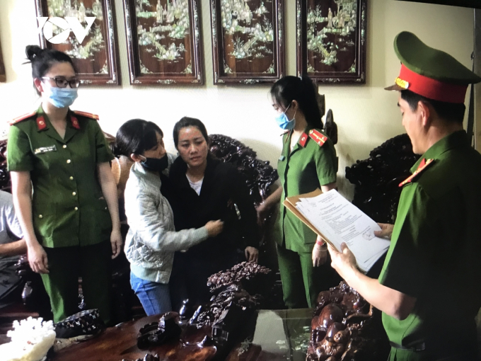 Đối tượng Chu Nữ Diệu Huyền bị bắt chiều 10/5/2021.