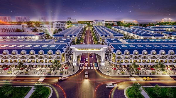 Phối cảnh đ&ecirc;m của STC Long Th&agrave;nh