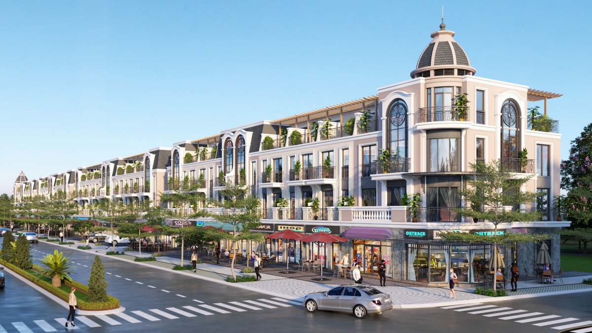 Imperia Grand Plaza Đức H&ograve;a sở hữu 100% shophouse mặt tiền đường huyết mạch 3/2 thị trấn Hậu Nghĩa. &nbsp;