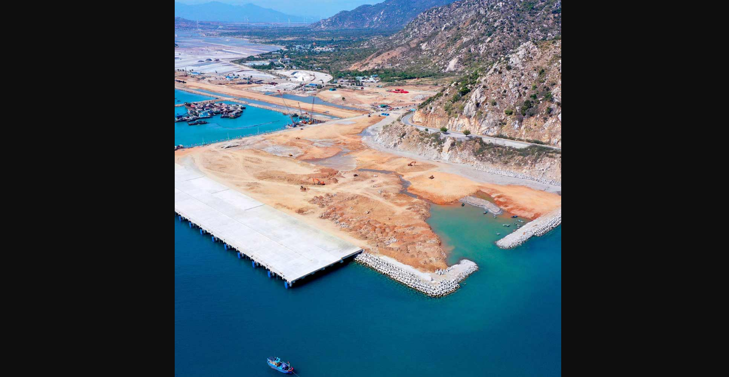 Dự &aacute;n cảng C&agrave; N&aacute;. Ảnh: Trung Nam Group