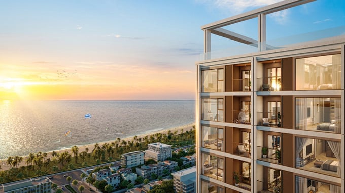 Tầm nh&igrave;n tuyệt đỉnh của căn hộ Sun Costa Residence. Ảnh phối cảnh minh họa Sun Property