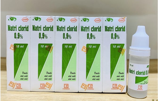 Thu hồi to&agrave;n quốc l&ocirc; thuốc nhỏ mắt Natri clorid 0,9% của c&ocirc;ng ty Pharmedic. Ảnh: Internet.