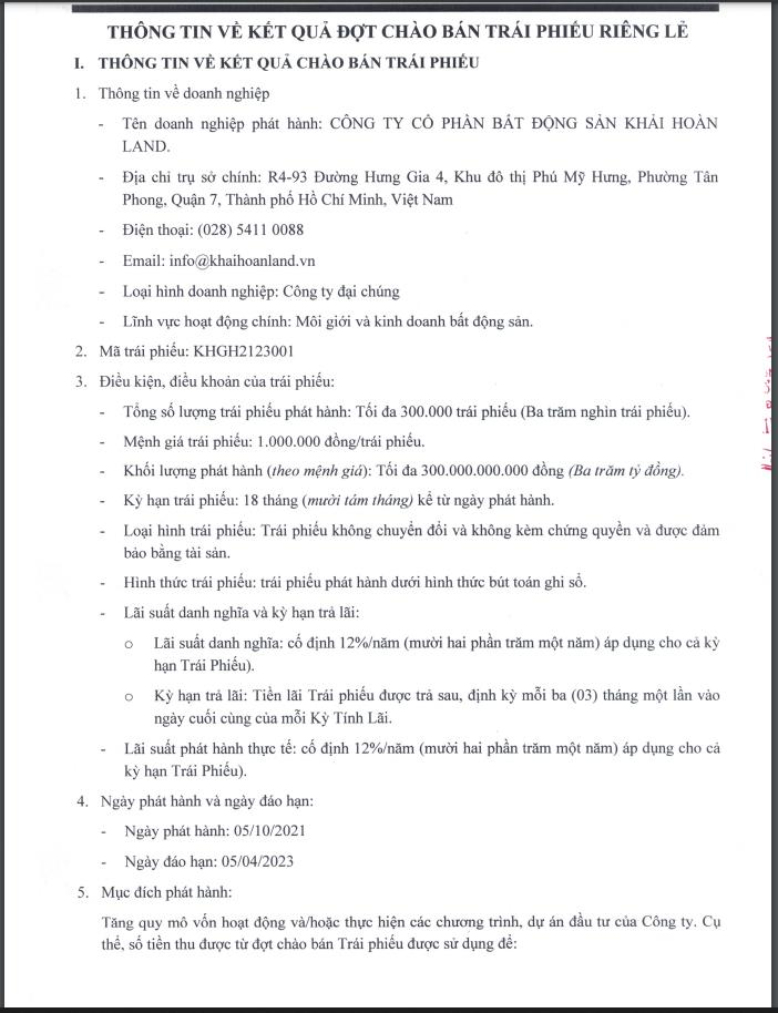 Khải Ho&#224;n Land: Li&#234;n tục tăng vốn &#39;khủng&#39;, thế chấp cổ phiếu cho c&#225;c khoản vay tr&#225;i phiếu - Ảnh 1
