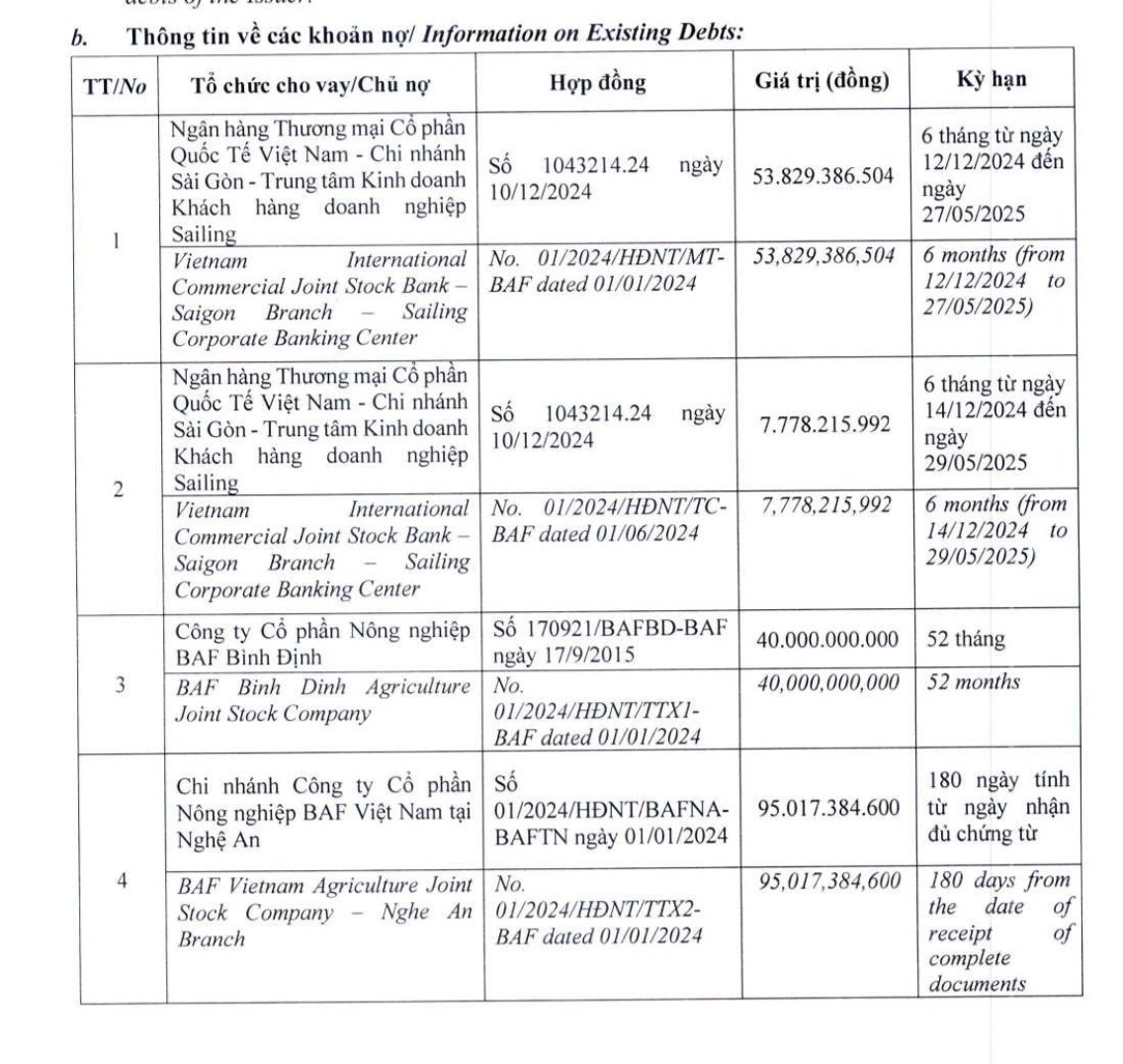 N&#244;ng nghiệp BAF Việt Nam: G&#225;nh nợ phải trả 5.500 tỷ đồng - Ảnh 2