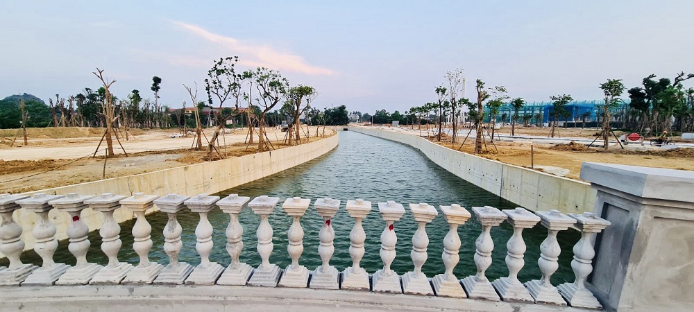 Khu vực hồ Mắt Rồng cũng đang được đẩy nhanh tiến độ từng ng&agrave;y