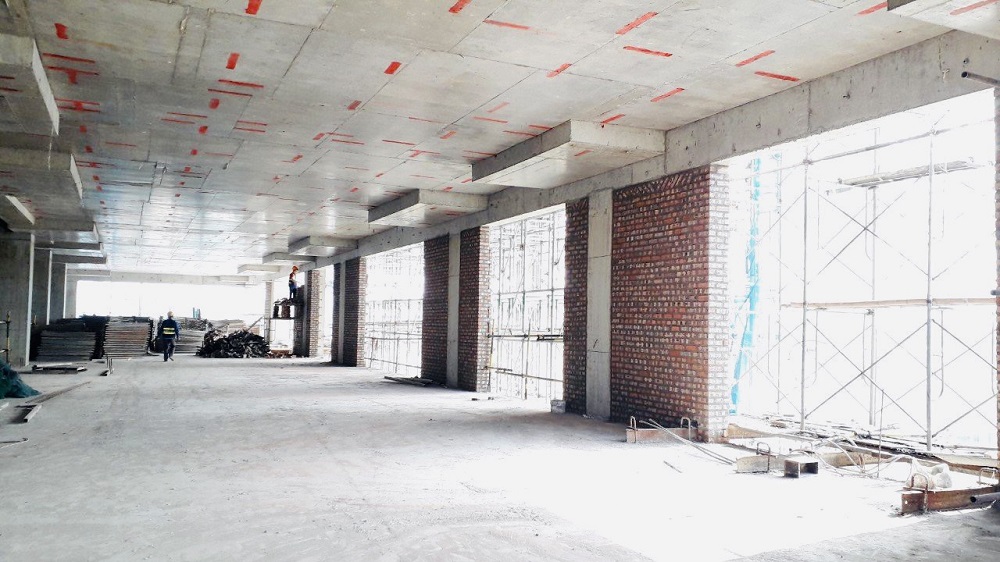 TTTM Danko Plaza đang x&acirc;y dựng đến tầng 5