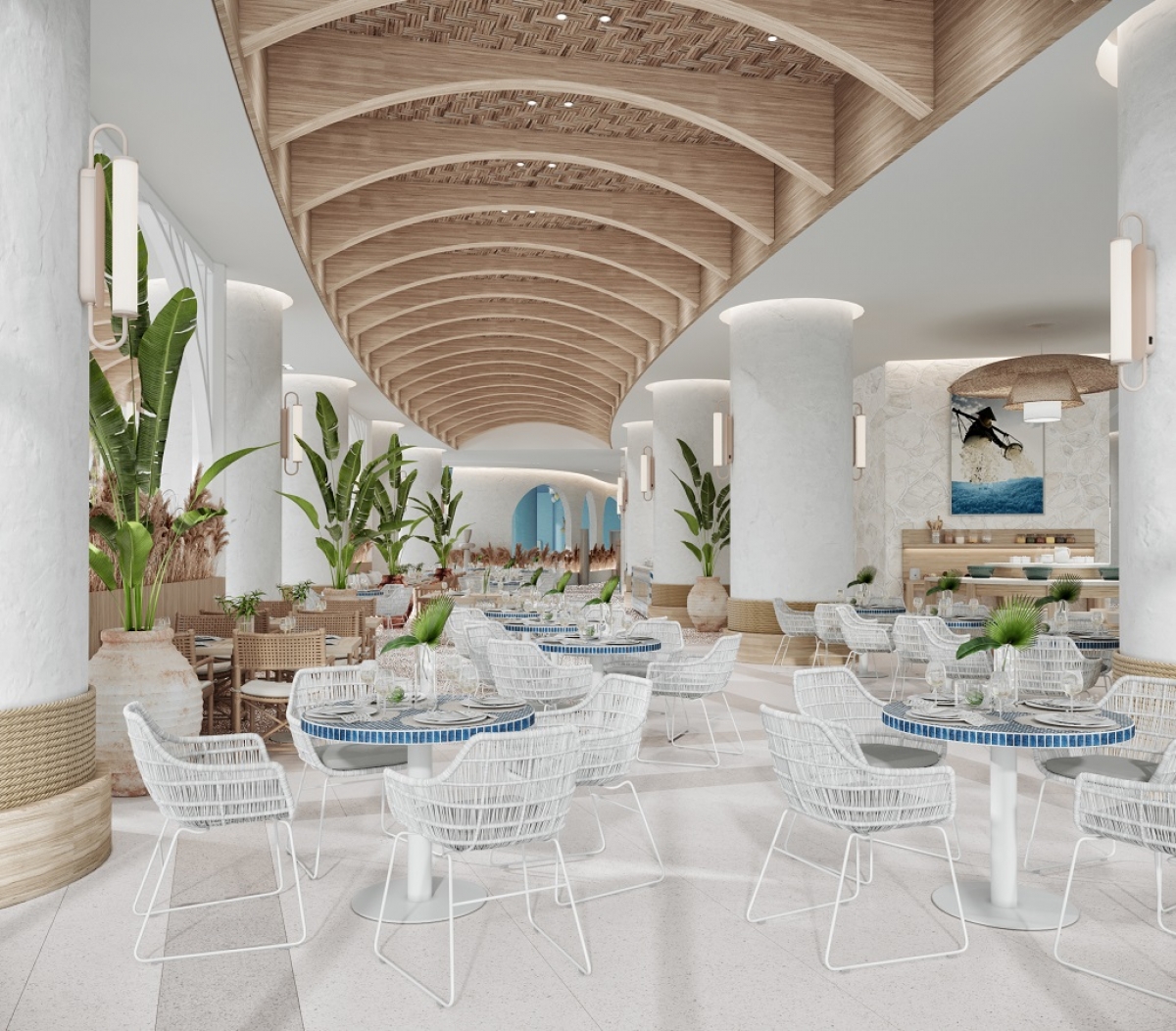 Chuỗi 9 nh&agrave; h&agrave;ng &Aacute; &ndash; &Acirc;u, 9 hồ bơi v&ocirc; cực, Rooftop Bar, Night Club,... mang đến cho du kh&aacute;ch những gi&acirc;y ph&uacute;t thảnh thơi, tận hưởng một kỳ nghỉ dưỡng đ&iacute;ch thực tại SunBay Park. &nbsp;