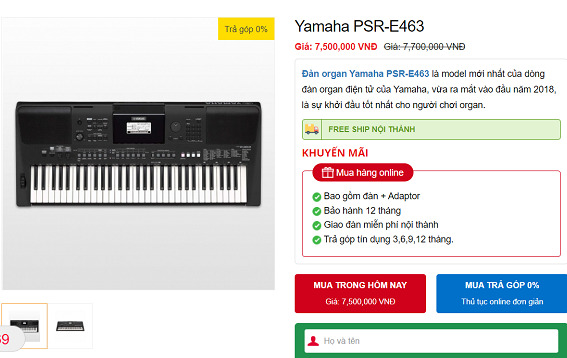 Đ&agrave;n Organ Yamaha Psr E463 tr&ecirc;n thị trường c&oacute; gi&aacute; b&aacute;n chỉ khoảng 7,5 triệu đồng; BQLDA ĐTXD quận Long Bi&ecirc;n H&agrave; Nội mua với gi&aacute; 9,5 triệu đồng/c&aacute;i nhưng Ph&ograve;ng GD&amp;ĐT huyện Ti&ecirc;n Y&ecirc;n duyệt mua với gi&aacute; 12.300.000 đồng/c&aacute;i.