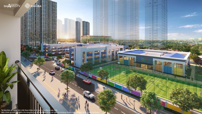Nằm trong Vinhomes Smart City, cư d&acirc;n The Sakura được hưởng những đại tiện &iacute;ch đẳng cấp của một th&agrave;nh phố quốc tế ngay dưới ch&acirc;n nh&agrave;