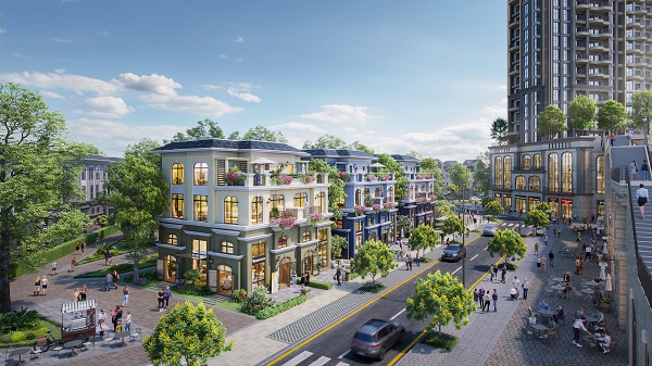 The Campus 2 hấp dẫn nhờ đối diện 3 tầng khối đế thương mại Central Park Residences