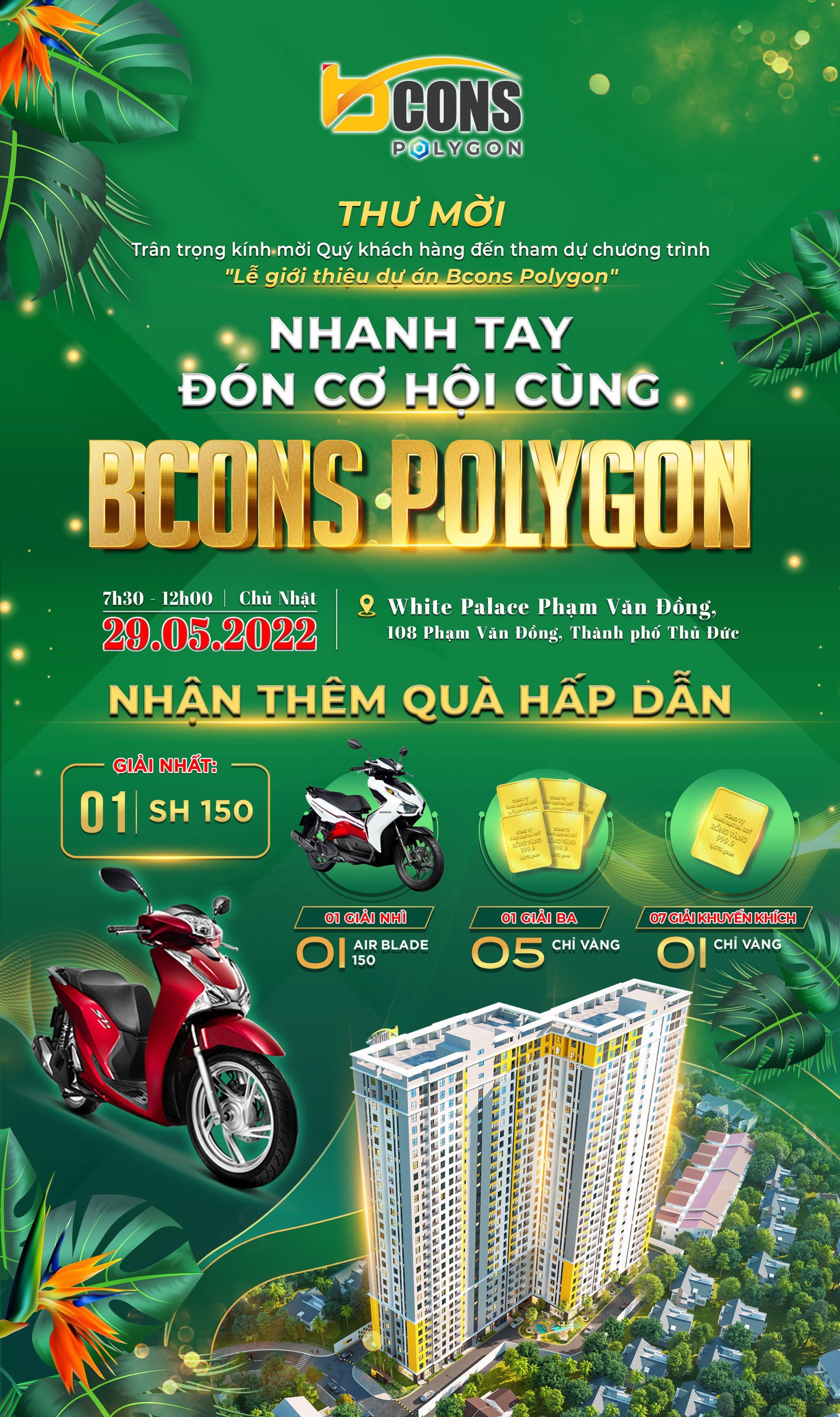 Chương tr&igrave;nh bốc thăm tr&uacute;ng thưởng của Chủ đầu tư đưa ra