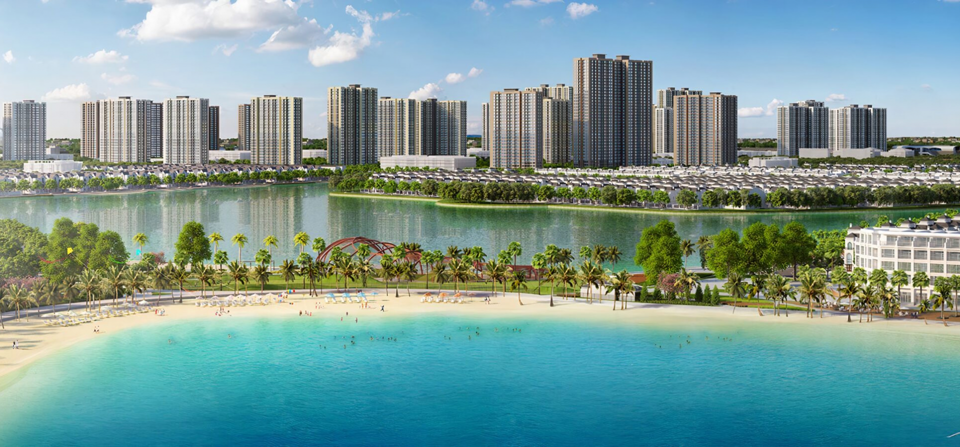 Phối cảnh dự án Masteri Waterfront tại Gia Lâm, Hà Nội.  