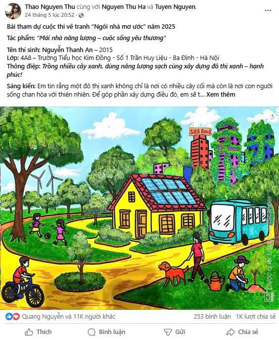 Ng&#244;i nh&#224; mơ ước năm 2025: Lộ diện Top 10 Hoạ sĩ nh&#237; gi&#224;nh h&#224;ng chục ngh&#236;n like - Ảnh 3