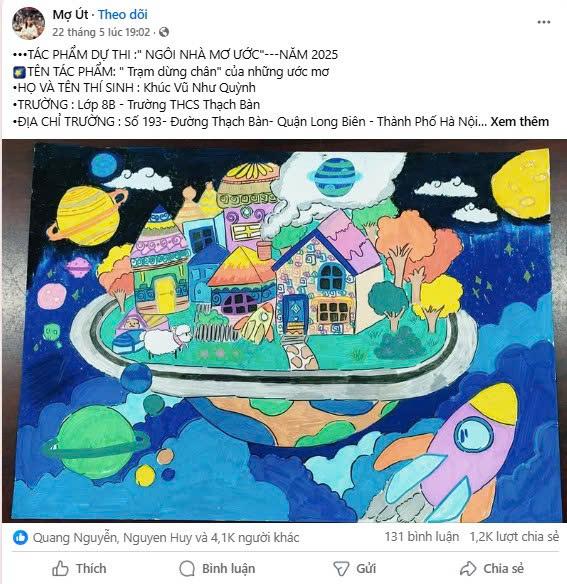 Ng&#244;i nh&#224; mơ ước năm 2025: Lộ diện Top 10 Hoạ sĩ nh&#237; gi&#224;nh h&#224;ng chục ngh&#236;n like - Ảnh 7