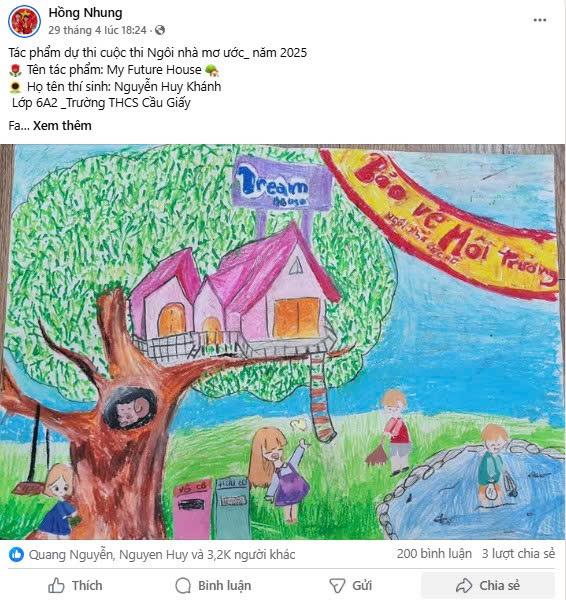 Ng&#244;i nh&#224; mơ ước năm 2025: Lộ diện Top 10 Hoạ sĩ nh&#237; gi&#224;nh h&#224;ng chục ngh&#236;n like - Ảnh 8