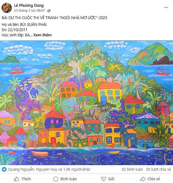 Ng&#244;i nh&#224; mơ ước năm 2025: Lộ diện Top 10 Hoạ sĩ nh&#237; gi&#224;nh h&#224;ng chục ngh&#236;n like - Ảnh 10