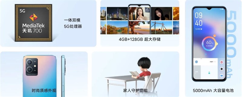 C&aacute;c th&ocirc;ng số kỹ thuật ch&iacute;nh của Vivo Y33e 5G.