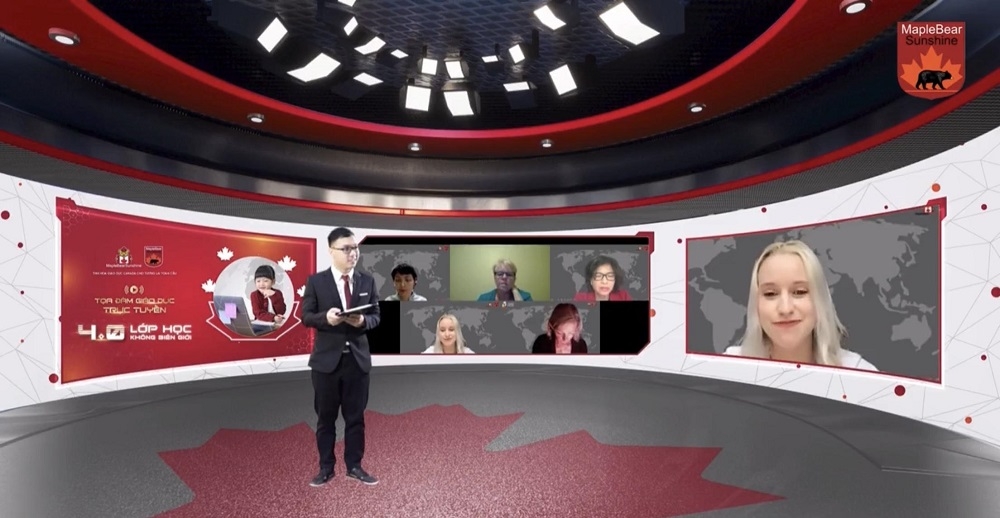 Chương trình Tọa đàm “4.0 - Lớp học không biên giới” được phát trực tiếp lúc 10:00 ngày 30/5 trên Fanpage của Trường Tiểu học Sunshine Maple Bear.  