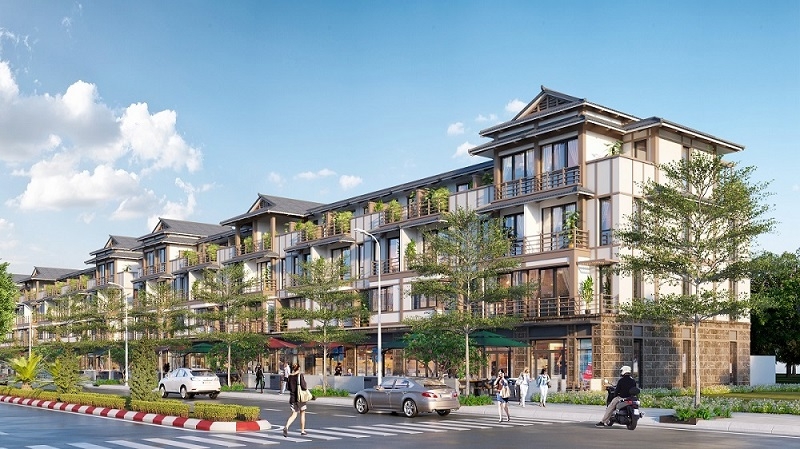 Shophouse phố Đ&ocirc;ng vừa l&agrave; nơi kinh doanh hiệu quả, vừa như một t&aacute;c phẩm nghệ thuật nơi v&ugrave;ng đất gi&agrave;u bản sắc Long An. &nbsp;