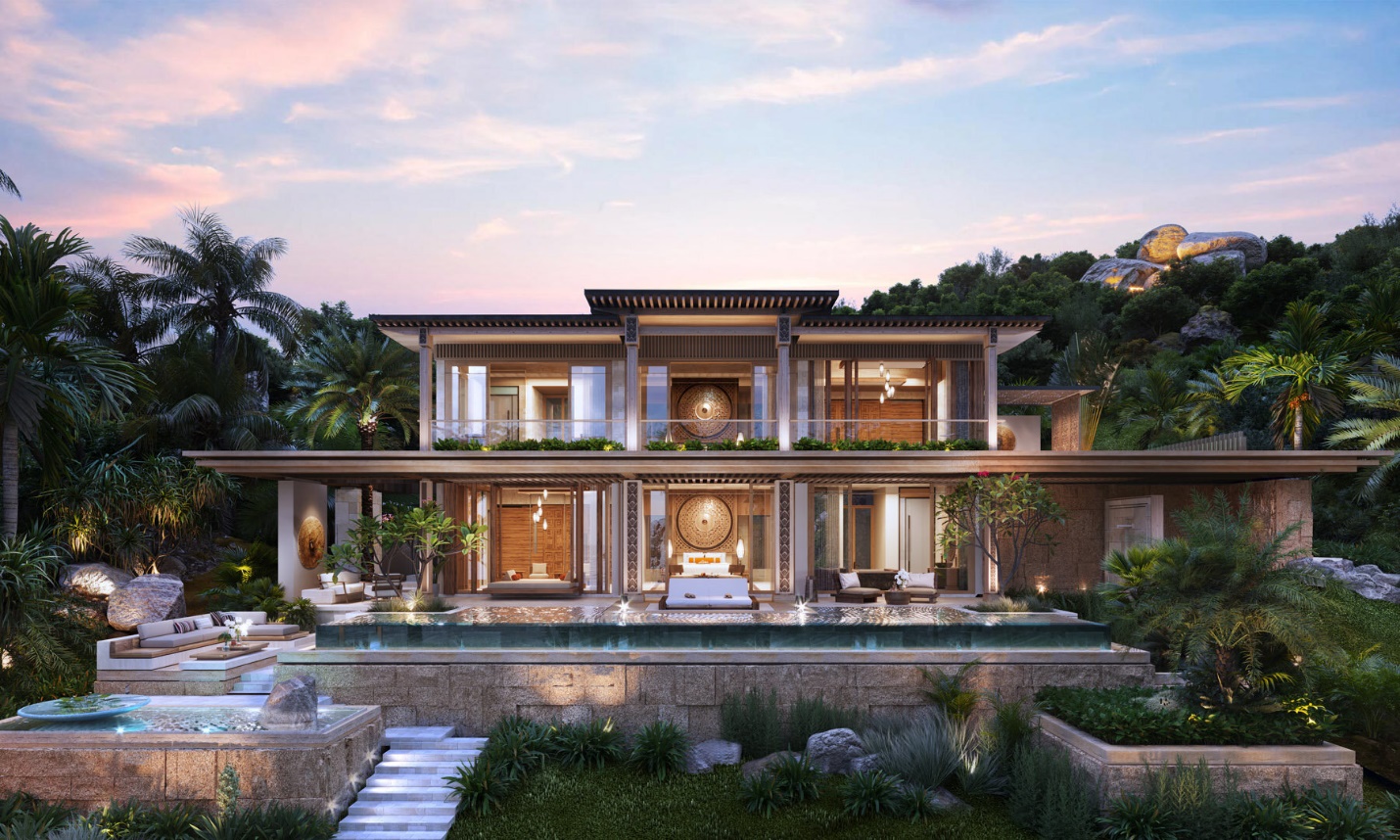 C&aacute;c kiến tr&uacute;c sư Ph&aacute;p đ&atilde; thổi hồn văn h&oacute;a bản địa v&agrave;o từng đường n&eacute;t thiết kết tại Rocko Bay Resort. &nbsp;