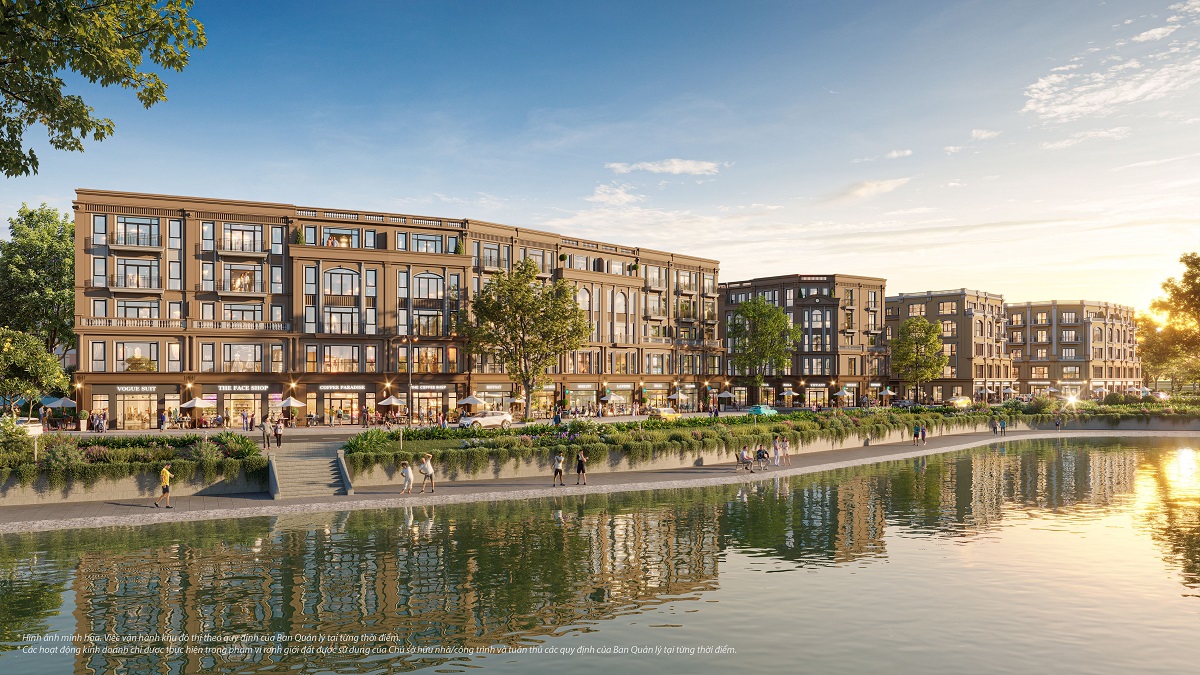 Những căn thấp tầng Vinhomes The Gallery lấy cảm hứng từ những khu phố thương mại đẳng cấp thế giới. &nbsp;