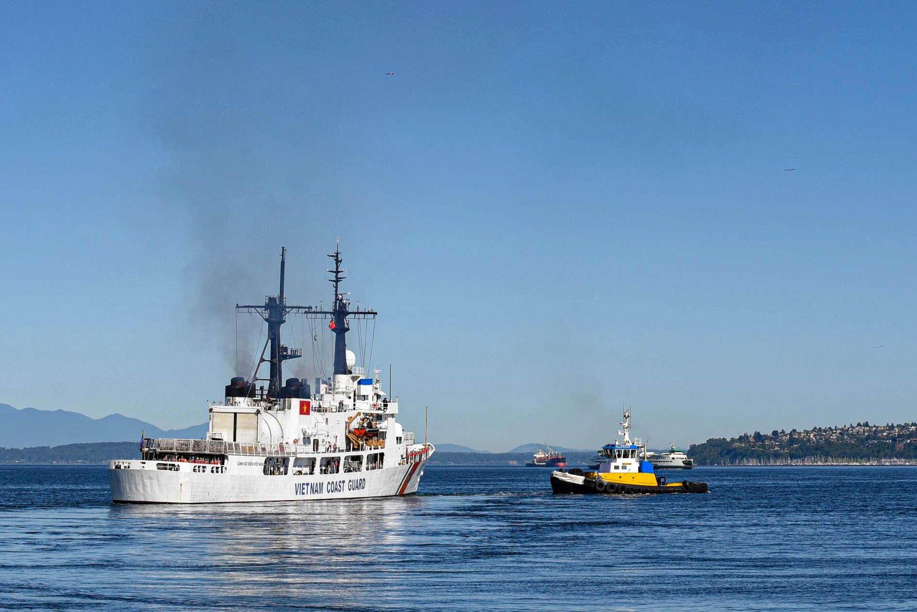 Cảnh sát biển Việt Nam chính thức tiếp nhận tàu CSB 8021 từ Mỹ: Đang trên đường trở về nước - Ảnh 5