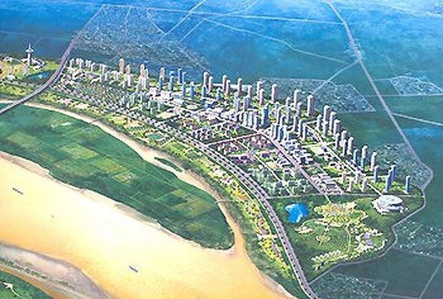 Dự &aacute;n S&ocirc;ng Hồng City sau 26 năm vẫn chỉ tr&ecirc;n giấy. Ảnh: Phối cảnh Dự &aacute;n S&ocirc;ng Hồng City.