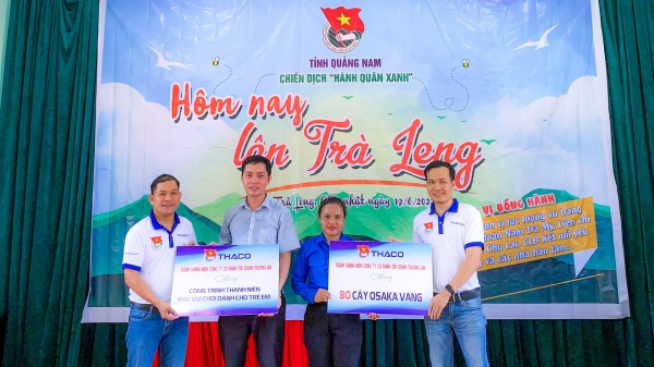 THACO trao tặng c&#244;ng tr&#236;nh thanh ni&#234;n tại Tr&#224; Leng - Ảnh 1