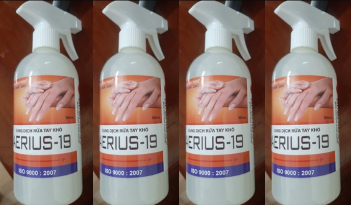 Thu hồi to&#224;n quốc dung dịch rửa tay Aerius-19 kh&#244;ng đảm bảo chất lượng - Ảnh 1