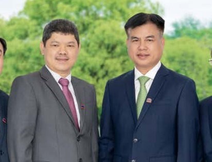 &Ocirc;ng Nguyễn Quang T&iacute;n (tr&aacute;i) v&agrave; &ocirc;ng Ho&agrave;ng Văn Tăng (phải). Ảnh: DIC Group&nbsp;