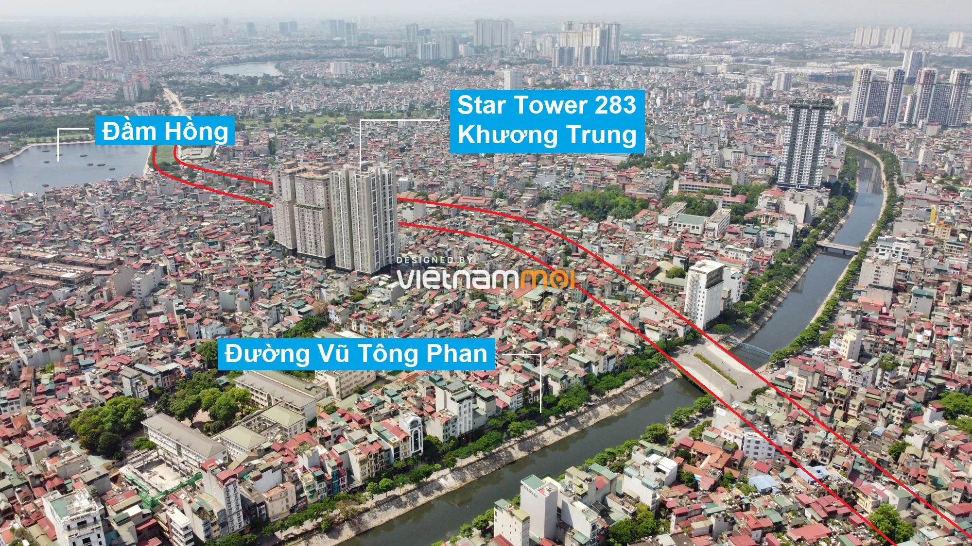 Vành đai 2,5 sẽ mở theo quy hoạch qua quận Thanh Xuân. (Ảnh: Hạ Vũ).  