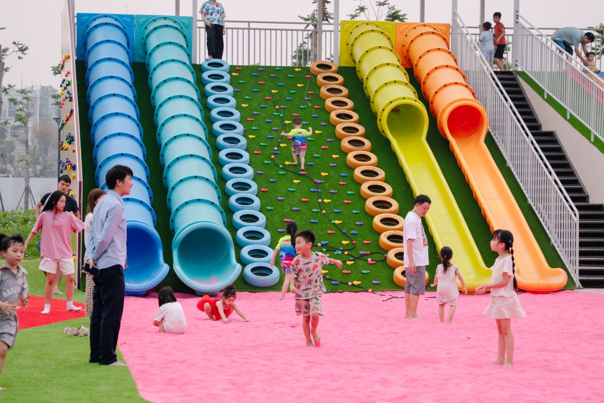 Kh&ocirc;ng gian vui chơi ngo&agrave;i trời tại Vinhomes Wonder City g&oacute;p phần h&igrave;nh th&agrave;nh nhịp sống cư d&acirc;n trong đại đ&ocirc; thị.