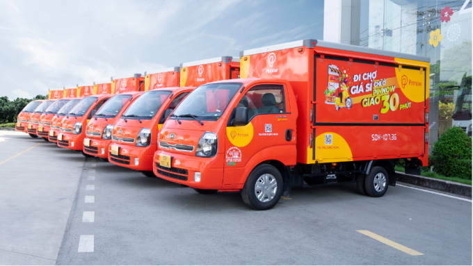 L&ocirc; xe tải nhẹ Kia Frontier K200 b&agrave;n giao cho Pinnow Việt Nam. Ảnh: Thaco Auto &nbsp;