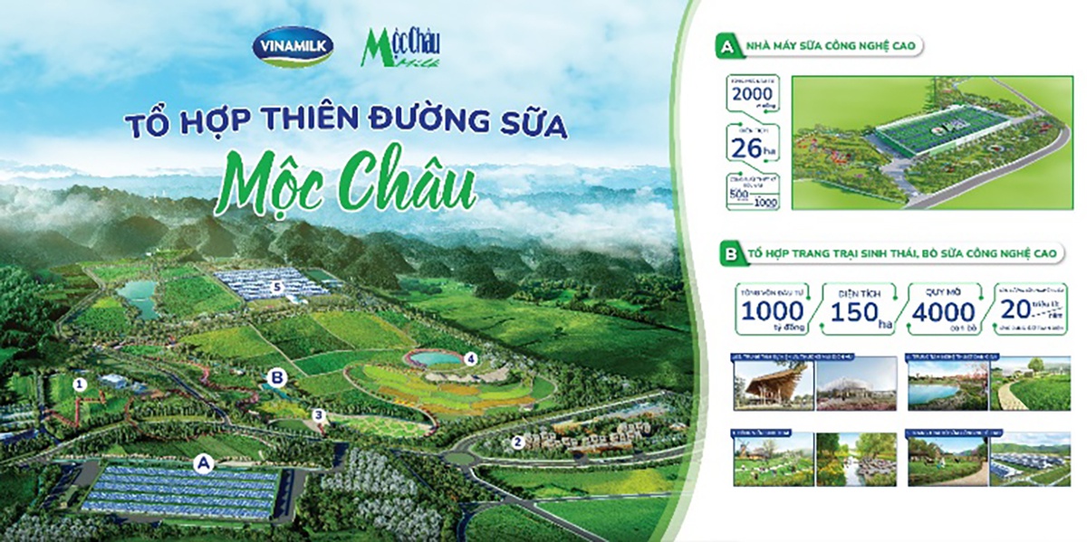 Mộc Ch&#226;u Milk, Vinamilk ch&#237;nh thức khởi c&#244;ng dự &#225;n: Tổ hợp Thi&#234;n đường sữa Mộc Ch&#226;u - Ảnh 1