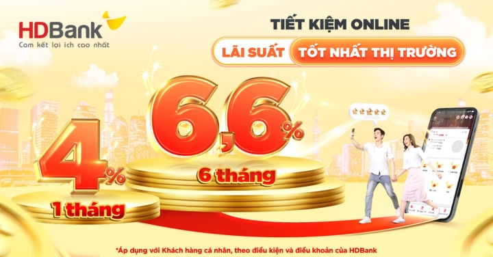 Tiết kiệm online, l&atilde;i suất tốt nhất thị trường.