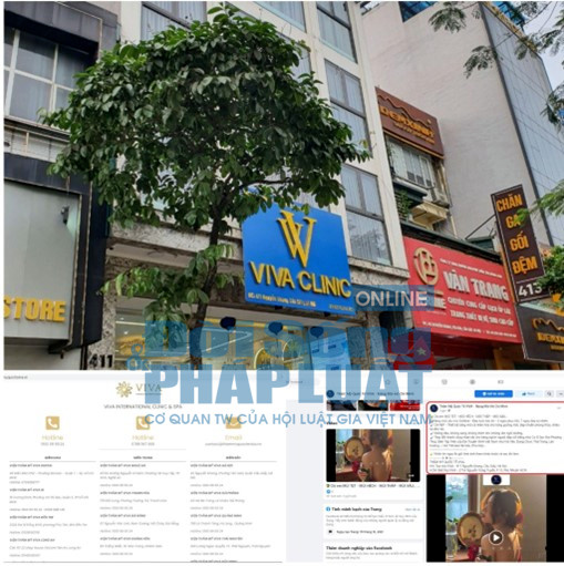 H&igrave;nh ảnh quảng c&aacute;o dịch vụ l&agrave;m đẹp tr&ecirc;n website, facebook được cho l&agrave; của TMV Viva Clinic, số 411 Nguyễn Khang, phường Y&ecirc;n H&ograve;a.