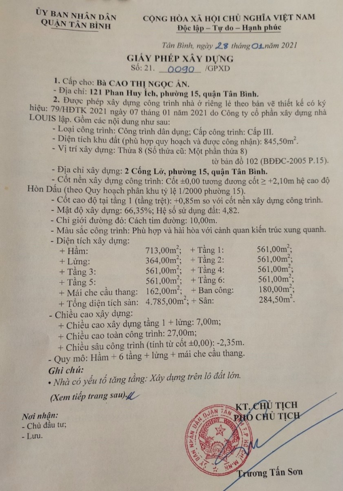 Xin giấy ph&eacute;p l&agrave;m nh&agrave; ở nhưng thực chất l&agrave; x&acirc;y dựng căn hộ mini để rao b&aacute;n