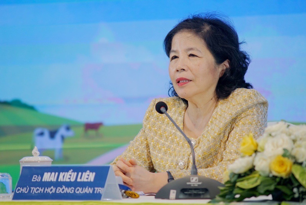 B&agrave; Mai Kiều Li&ecirc;n tại Đại hội cổ đ&ocirc;ng Vilico &nbsp;