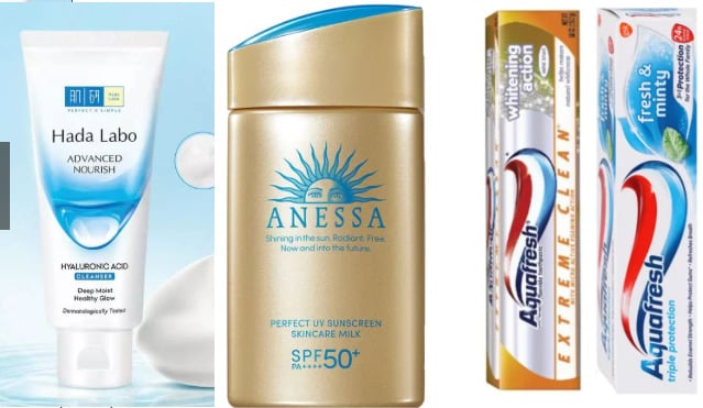 Bộ Y tế thu hồi 45 mỹ phẩm, c&oacute; Hadalabo, Anessa v&agrave; Aquafresh.