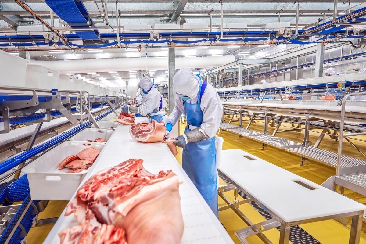 D&acirc;y chuyền sản xuất thịt ủ m&aacute;t&nbsp;MEATDeli theo c&ocirc;ng nghệ ch&acirc;u &Acirc;u của Masan. Ảnh: Masan