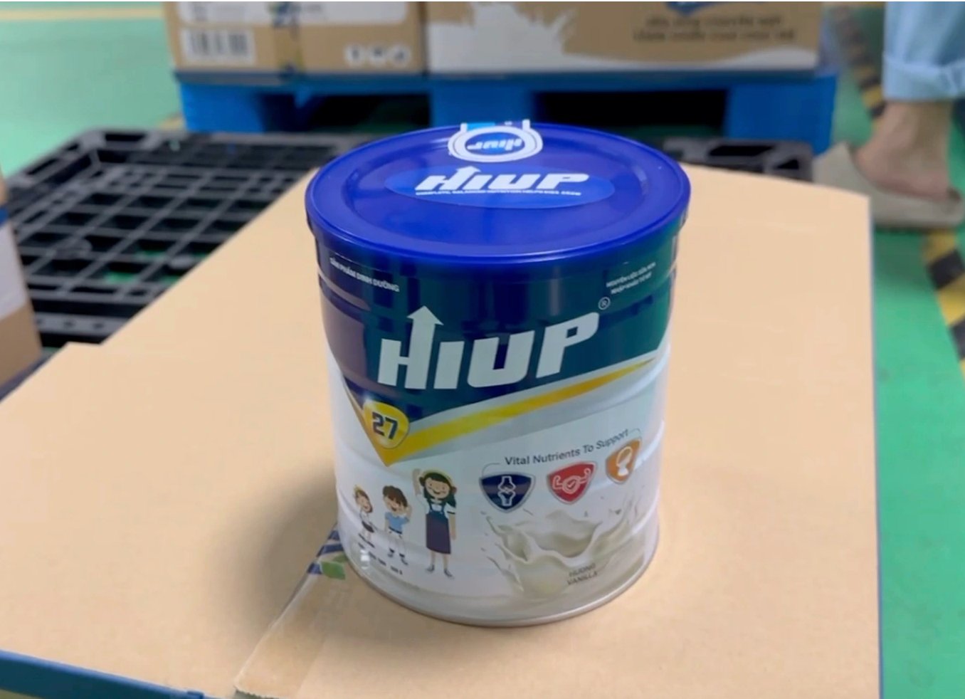 Sản phẩm dinh dưỡng Hiup (Ảnh: C&ocirc;ng an cung cấp).