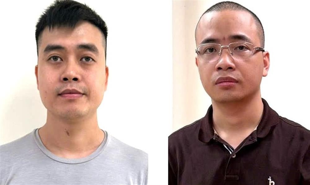 C&aacute;c đối tượng Ho&agrave;ng Quang Thịnh v&agrave; La Khắc Minh. Ảnh: CACC