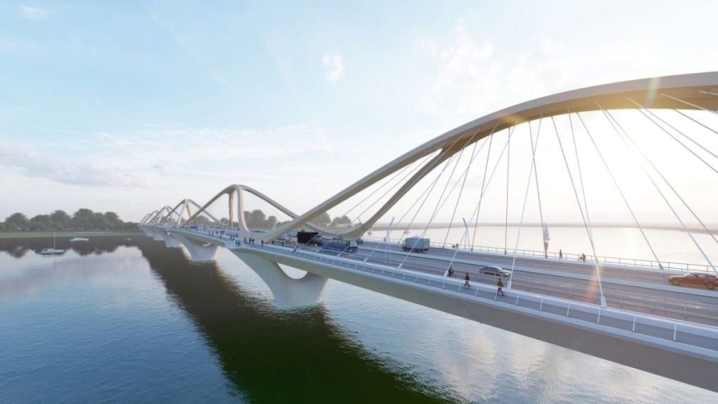 Cầu Trần Hưng Đạo dự kiến được ho&agrave;n th&agrave;nh trong năm 2027.