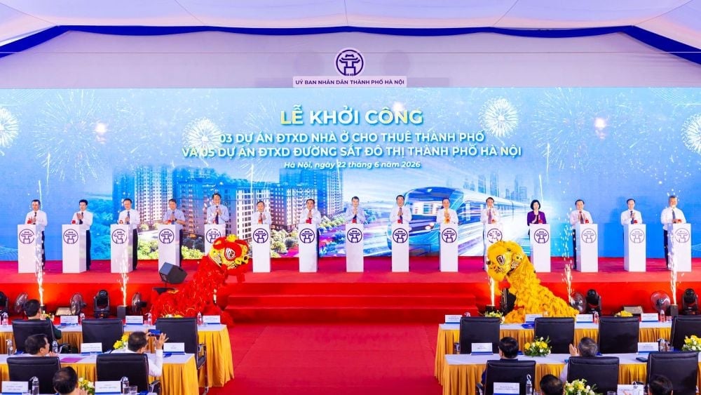 H&agrave; Nội đ&atilde; khởi c&ocirc;ng đồng loạt 5 tuyến đường sắt đ&ocirc; thị mới, trong đ&oacute; tuyến đường sắt đ&ocirc; thị số 14 sẽ kết nối với đ&ocirc; thị Ocean City.