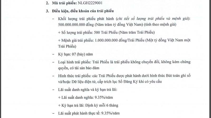 Đầu tư Nam Long thế chấp cổ phần c&#244;ng ty con để vay 500 tỷ đồng tr&#225;i phiếu - Ảnh 1