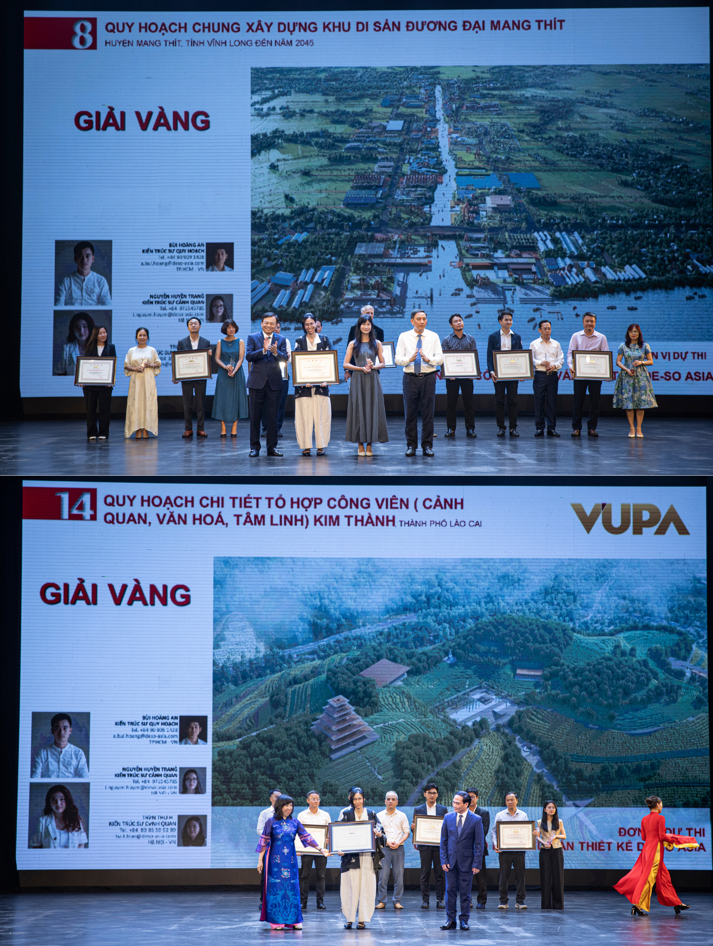 Hai đồ &aacute;n do T&amp;T Group t&agrave;i trợ kinh ph&iacute; lập &yacute; tưởng/đồ &aacute;n quy hoạch cũng đ&atilde; được vinh danh giải V&agrave;ng. &nbsp;