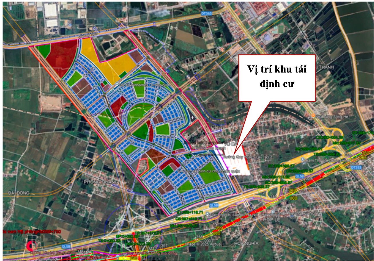Vị tr&iacute; khu t&aacute;i định cư tại Quận Dương Kinh.