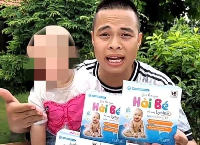 Siro ăn ngon Hải B&eacute; bị x&aacute;c định l&agrave; h&agrave;ng giả, kh&ocirc;ng đạt h&agrave;m lượng như c&ocirc;ng bố. Ảnh chụp m&agrave;n h&igrave;nh.